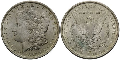 USA, Dollar 1884 O