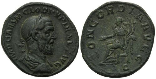 Roman Empire, Pupienus, AE Sesterz - RARE