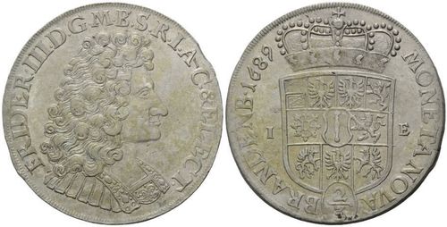 Brandenburg-Preussen, 2/3 Taler 1689 IE