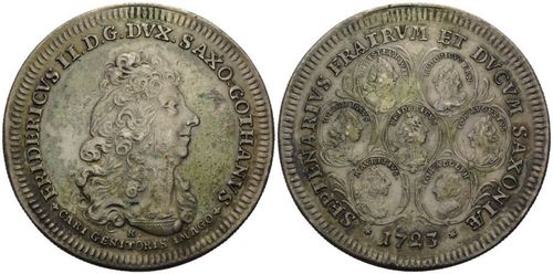 Sachsen-Gotha, Familientaler 1723