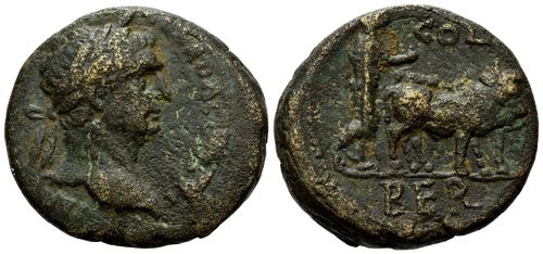 Römisches Reich, Trajan, AE 21, Berytos