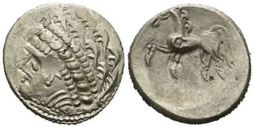 Kelten, Ost-Noricum, AR Tetradrachme (2.-1.v. Chr.) Samobor Typ A