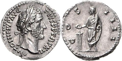 Römisches Reich, Antonius Pius (138-161), AR Denar