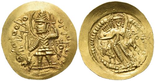 Kushan, Vasu Deva II., 310-330, AV Stater