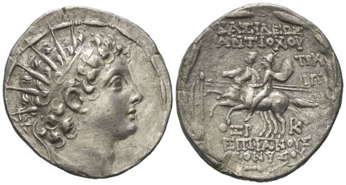 Syria, Tetradrachm, Antiochos VI Dionysus 145 - 142 B.C.
