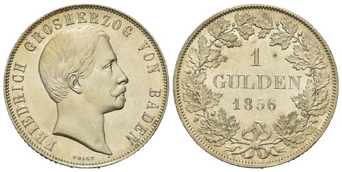 Baden, Gulden 1856, Friedrich I.