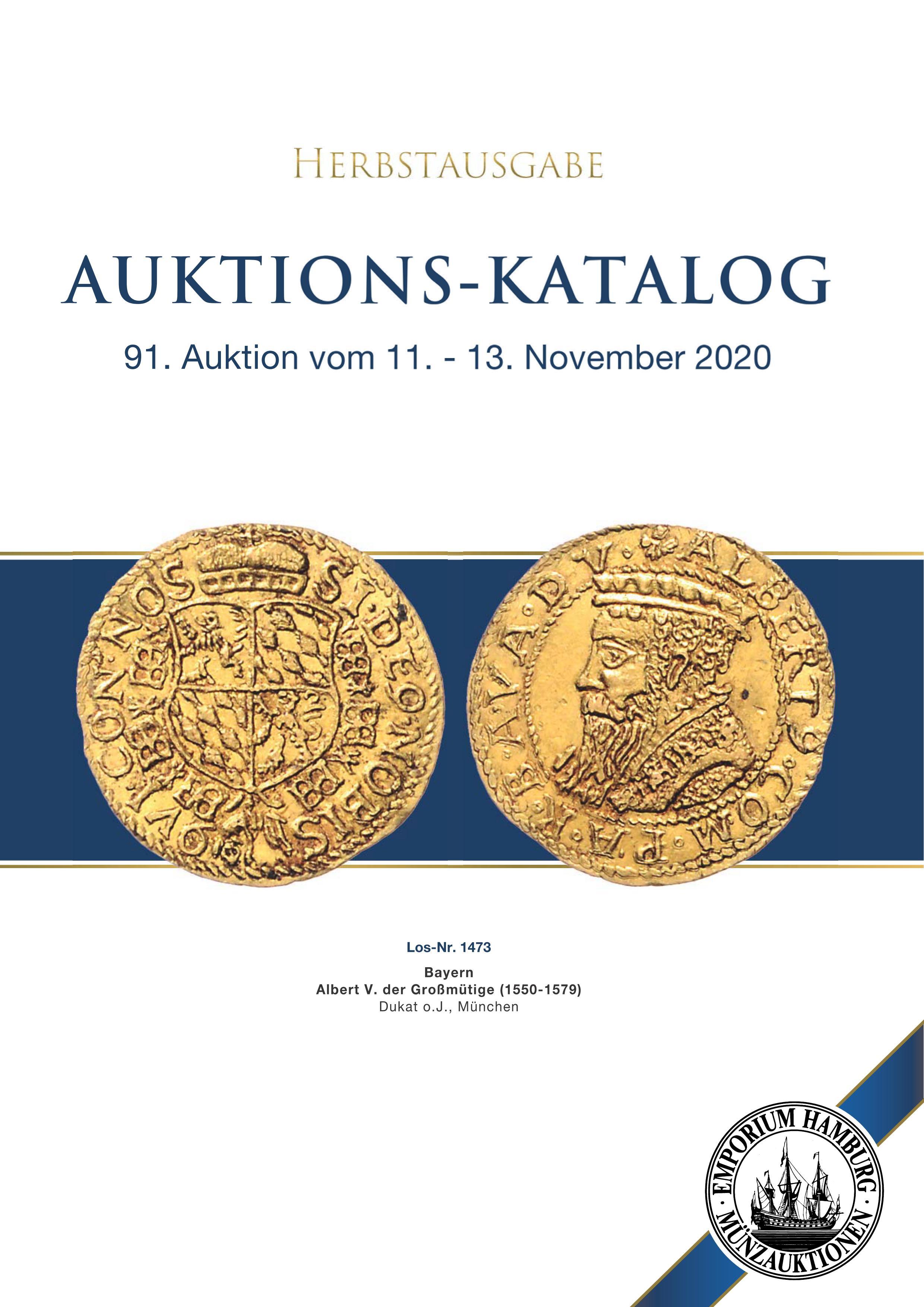 91. Auktion - Münzen & Medaillen - Emporium Hamburg